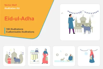 Eid-ul-Adha Illustration Pack