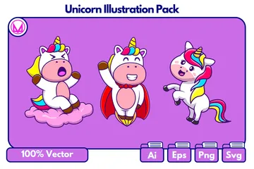 Einhorn Illustrationspack