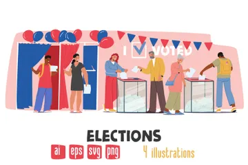 Elections Illustration Pack