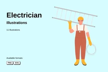 Electrician Illustration Pack