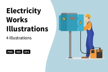 Electricity Works Illustration Pack