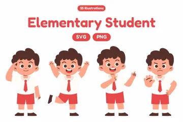 Elementary Student Illustration Pack