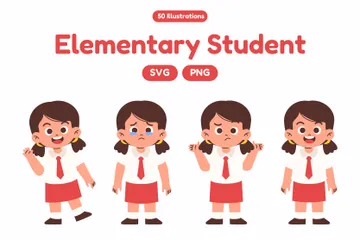 Elementary Student Illustration Pack