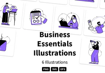 Esenciales empresariales Illustration Pack