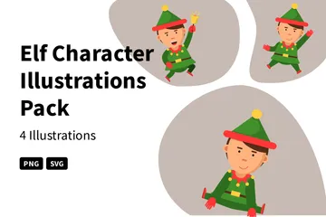 Elf Character Illustration Pack