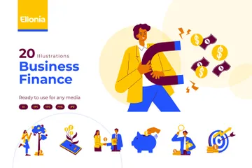 Ellonia : Business Finance Illustration Pack