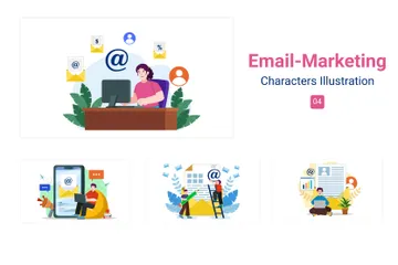 Email Marketing Illustration Pack