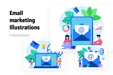 Email Marketing Illustration Pack