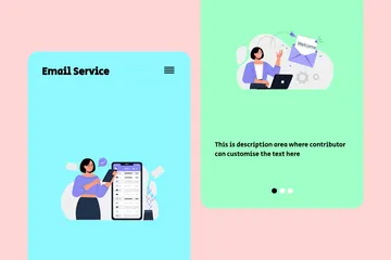 Email Service Illustration Pack