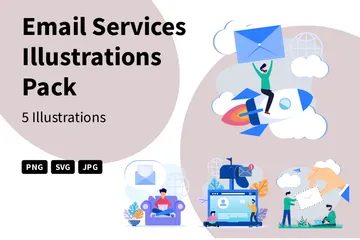 Email Services Illustration Pack