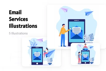 Email Services Illustration Pack