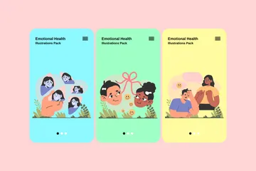 Emotional Health Illustration Pack