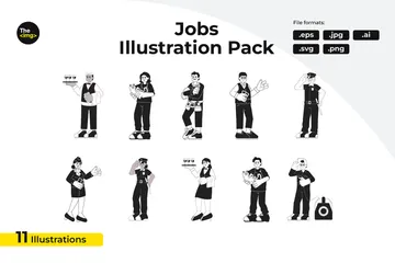 Professions Pack d'Illustrations