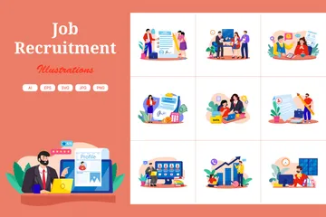 Recrutement Pack d'Illustrations