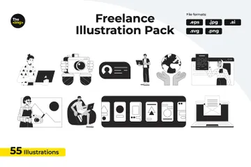 Emplois créatifs Pack d'Illustrations