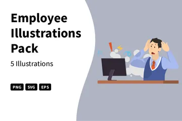 Employé Pack d'Illustrations