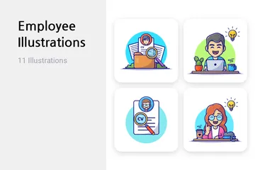 Employé Pack d'Illustrations