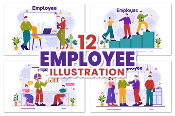 Entreprise des employés Pack d'Illustrations