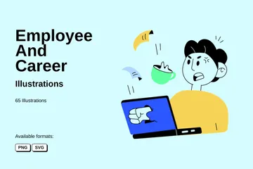 Employé et carrière Pack d'Illustrations