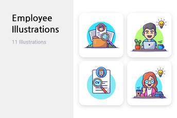 Employee Illustration Pack