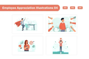 Employee Appreciation Illustration Pack