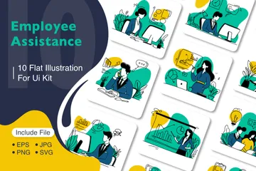 Employee Assistance Illustration Pack