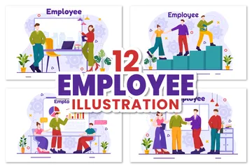 Employee Business Illustration Pack
