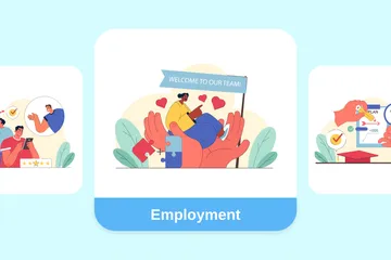 Employment Illustration Pack
