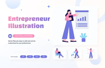 Emprendedor Paquete de Ilustraciones