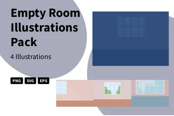 Empty Room Illustration Pack