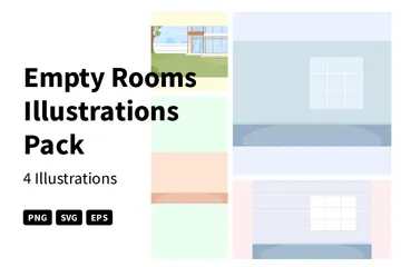 Empty Rooms Illustration Pack
