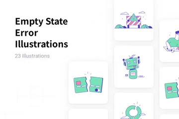 Empty State Error Illustration Pack