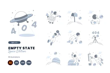 Empty State Space Illustration Pack