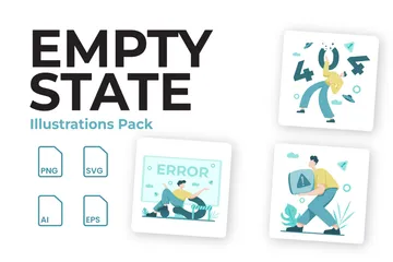 Empty State UI Illustration Pack