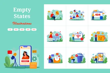 Empty States Illustration Pack