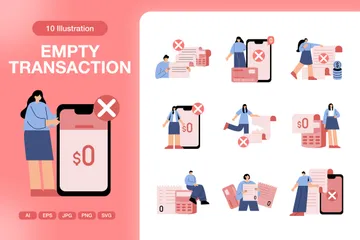 Empty Transaction Illustration Pack