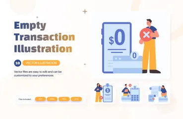 Empty Transaction Illustration Pack