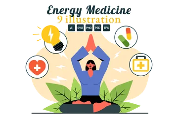 Energiemedizin Illustrationspack