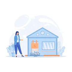 Energy Consumption In Household Illustration Pack