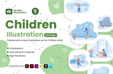 Enfants Pack d'Illustrations