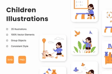 Enfants Pack d'Illustrations