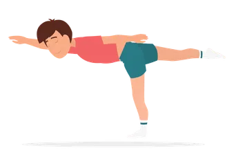 Enfants faisant du yoga Pack d'Illustrations