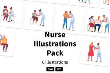 Enfermeira Pacote de Ilustrações