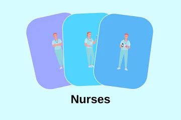 Enfermeiras Pacote de Ilustrações