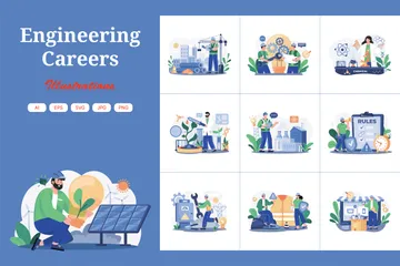 Engineering Careers Illustration Pack