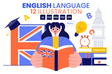 English Language Learning Illustration Pack