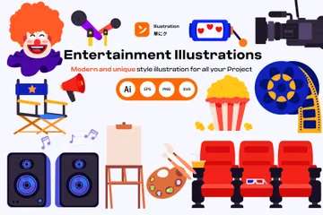 Entertainment Illustration Pack