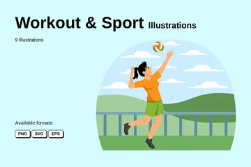 Entraînement et sport Pack d'Illustrations