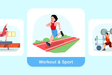 Entraînement et sport Pack d'Illustrations