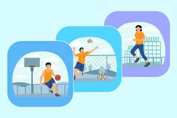 Entraînement et sport Pack d'Illustrations